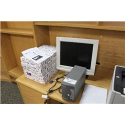 Lot Of Computer Equipment And Paper