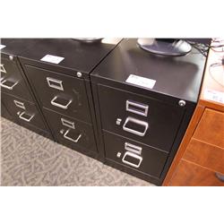 Black 2 Dr Vertical File Cabinet