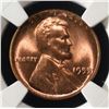 Image 2 : 1955 LINCOLN CENT NGC MS-66 RD