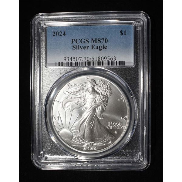 2024 AMERICAN SILVER EAGLE PCGS MS70