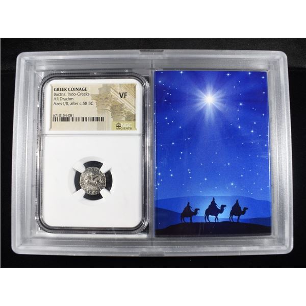 AFTER c.58 BC AR DRACHM NGC VF