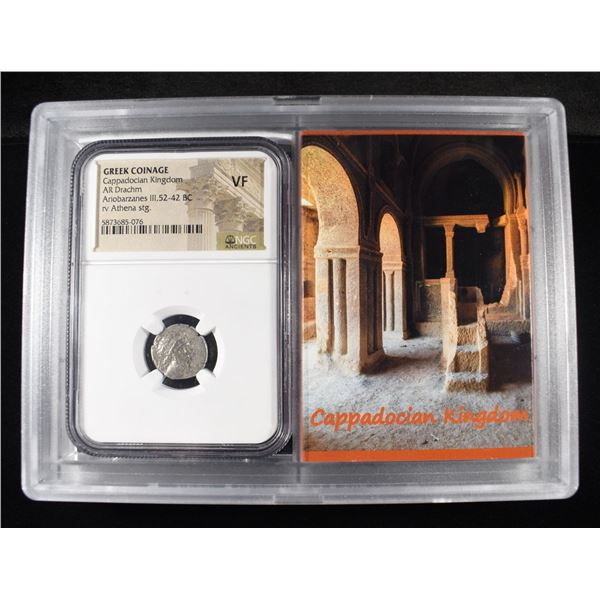 52-42 BC AR DRACHM NGC VF