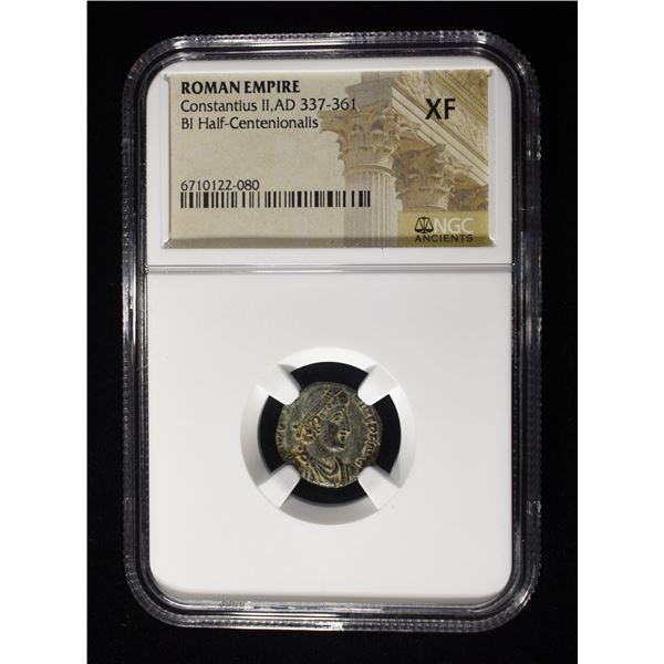AD 337-361 CONSTANTIUS II ROMAN EMPIRE NGC XF