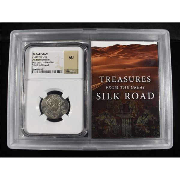 c.AD 780-793 TABARISTAN AR HEMIDRACHM NGC AU