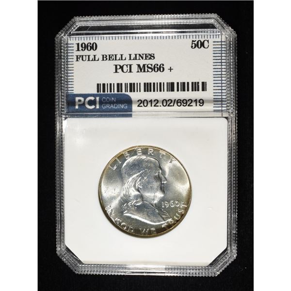 1960 FRANKLIN HALF DOLLAR FBL PCI SUPERB GEM BU