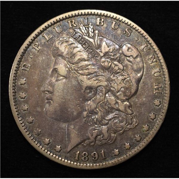 1891-O MORGAN DOLLAR XF