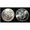 Image 2 : 1990 & 1991 AMERICAN SILVER EAGLES