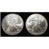 Image 1 : 1999 & 2000 AMERICAN SILVER EAGLES