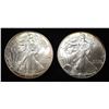 Image 1 : 2003 & 2004 AMERICAN SILVER EAGLES