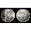 Image 2 : 2001 & 2002 AMERICAN SILVER EAGLES
