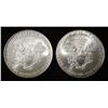 Image 2 : 2008 & 2009 AMERICAN SILVER EAGLES