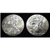 Image 1 : 2016 & 2017 AMERICAN SILVER EAGLES