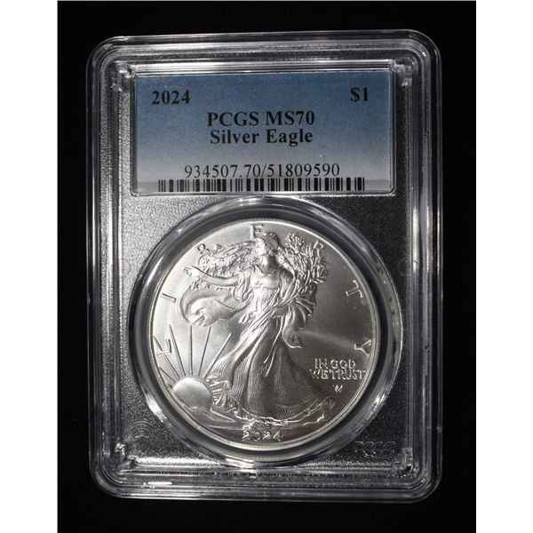 2024 AMERICAN SILVER EAGLE PCGS MS70