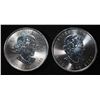 Image 2 : 2015, 2020 .9999 SILVER CANADA MAPLE ROUNDS