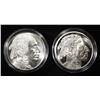 Image 1 : (2) BUFFALO 1 TROY OUNCE .999 SILVER ROUNDS
