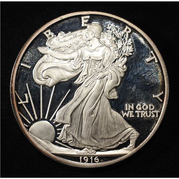 2 OZ .999 SILVER EAGLE LIKE ROUND