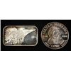 Image 1 : (2) 1 OZ .999 SILVER BAR, ROUND