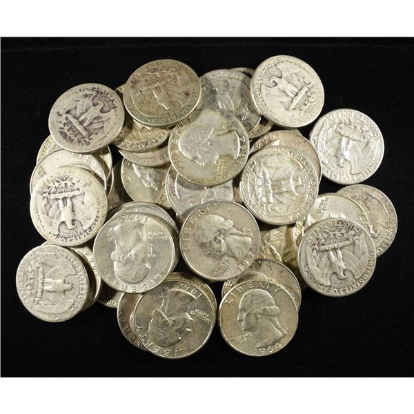 (40) 90% SILVER WASHINGTON QUARTERS