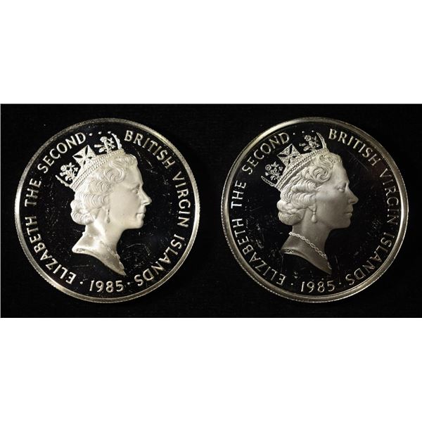 (2) 92.5% STERLING FOREIGN COINS