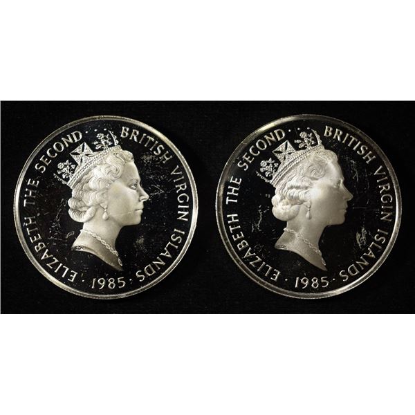 (2) 92.5% STERLING FOREIGN COINS