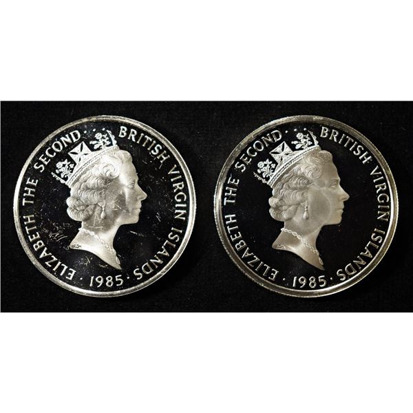 (2) 92.5% STERLING FOREIGN COINS