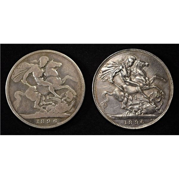 (2) 92.5% STERLING FOREIGN COINS