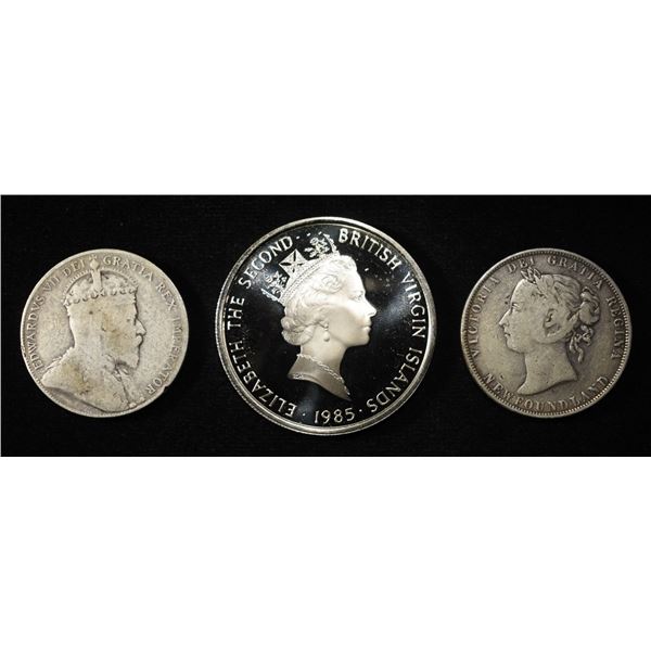 (3) 92.5% STERLING FOREIGN COINS