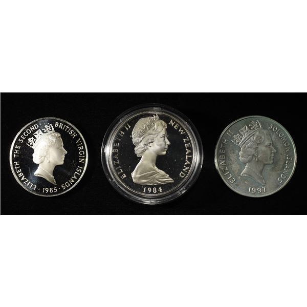 (3) 92.5% STERLING FOREIGN COINS