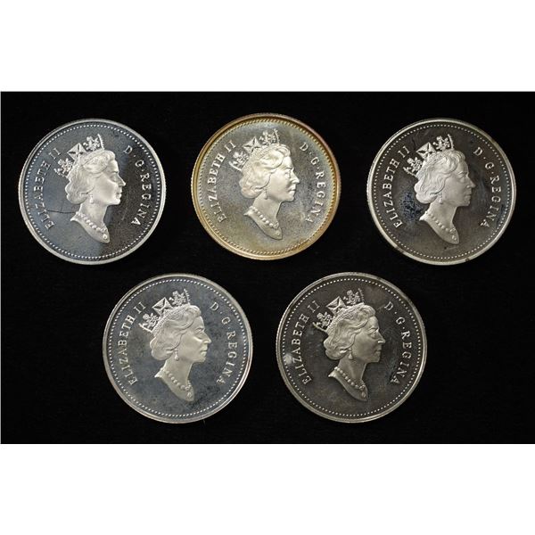 (5) 92.5% STERLING FOREIGN COINS