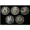 Image 2 : (5) 92.5% STERLING FOREIGN COINS