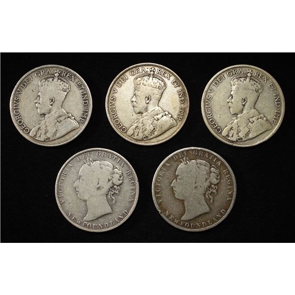 (5) 92.5% STERLING FOREIGN COINS