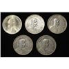 Image 1 : (5) 83.5% SILVER MIXED FOREIGN COINS