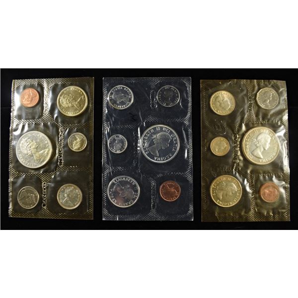 1962, 1964, 1965 CANADIAN SILVER PR LIKE SETS