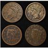 Image 1 : 1830, 1831, 1847, 1850 LARGE CENTS