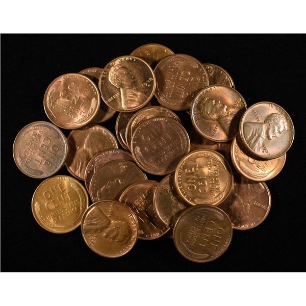 (25) LINCOLN P,D, & S LINCOLN WHEAT CENTS