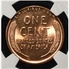 Image 3 : 1955 LINCOLN CENT NGC MS-66 RD