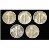 Image 2 : 1930, 1934, 1943, (2) 1944 MERCURY DIMES BU
