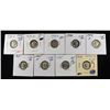 Image 1 : (9) MERCURY DIMES