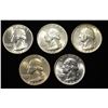 Image 1 : 1941, 46, 46-S, 48, 55-D WASHINGTON QUARTERS CH BU
