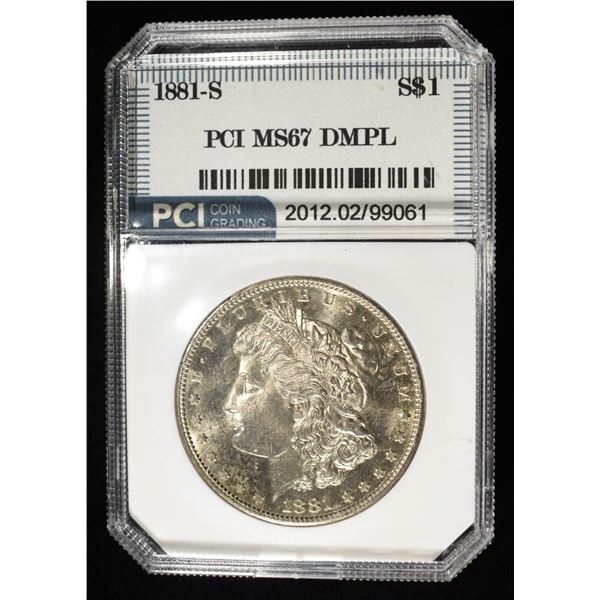 1881-S DMPL MORGAN DOLLAR SUPERB GEM BU