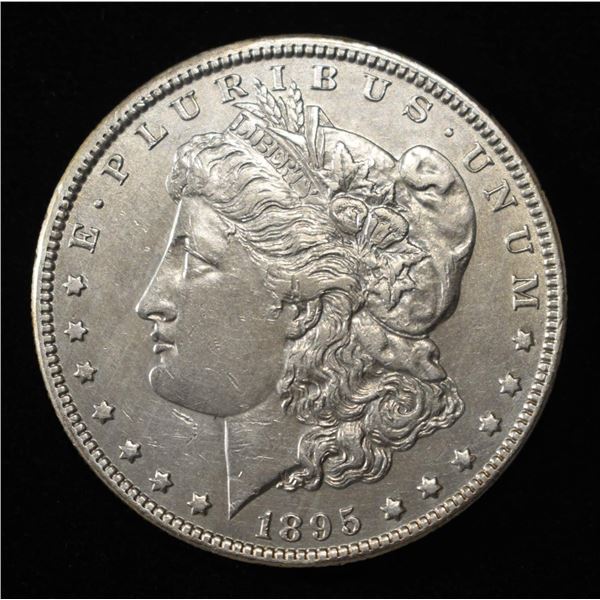 1895-O MORGAN DOLLAR AU