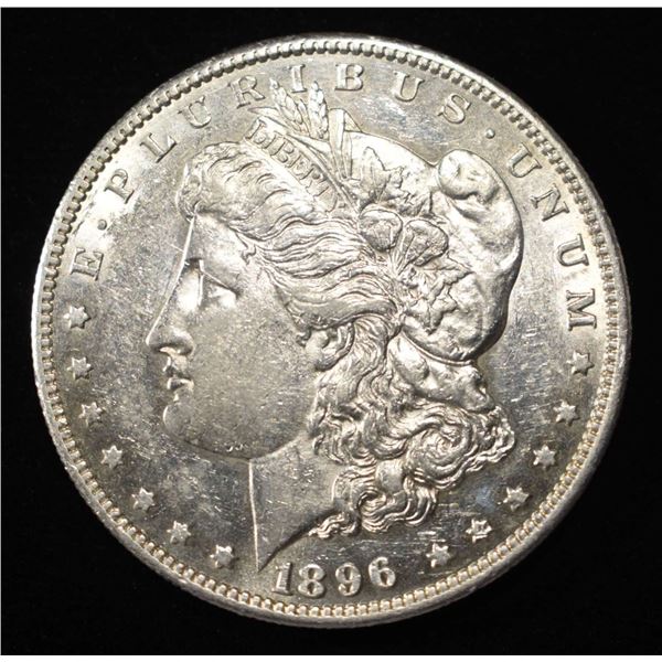 1896-S MORGAN DOLLAR AU/BU