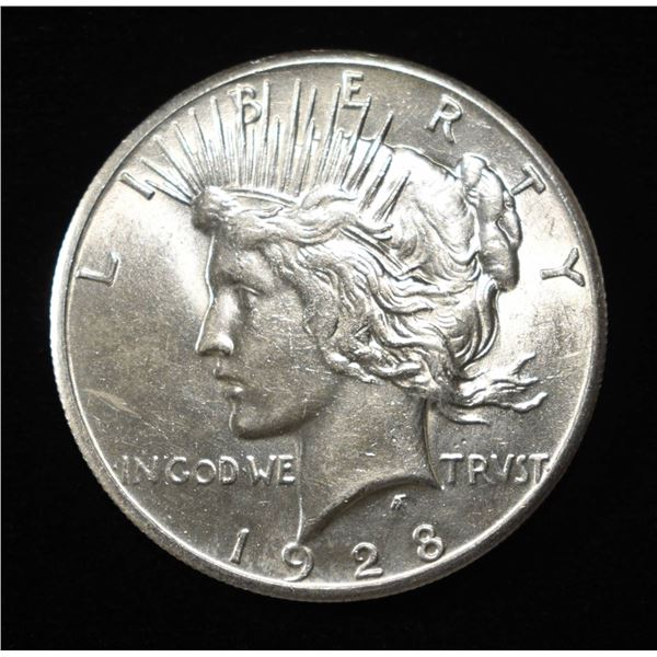 1928 PEACE DOLLAR CH BU