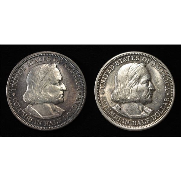 1892 & 1893 COLUMBIAN COMMEM HALVES