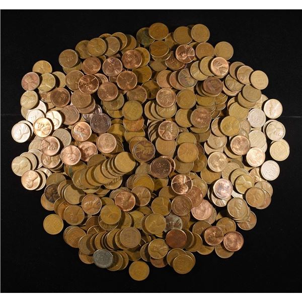 (500) WHEAT CENTS MIXED DATES