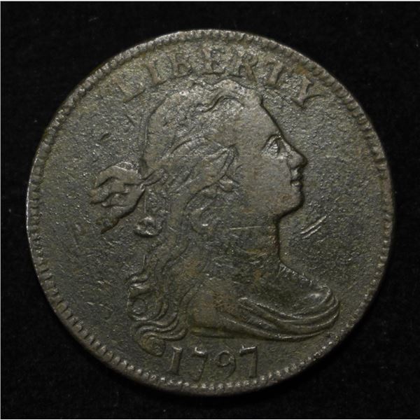 1797 DRAPED BUST LARGE CENT VF