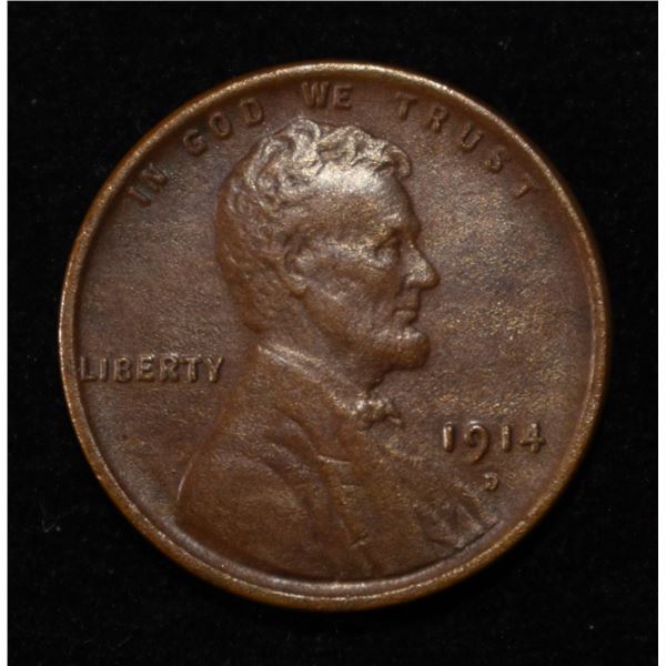 1914-D WHEAT CENT RD CH AU