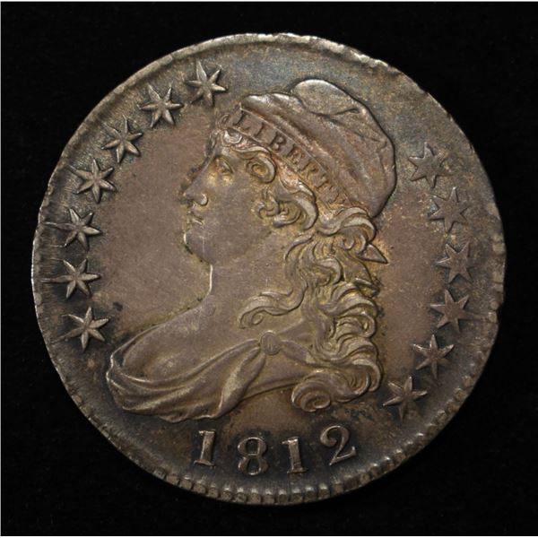 1812 CAPPED BUST HALF DOLLAR AU/BU