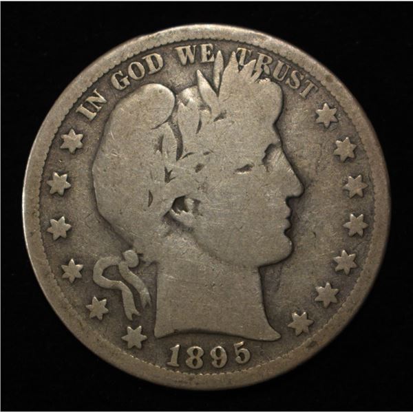 1895-S BARBER HALF DOLLAR VG