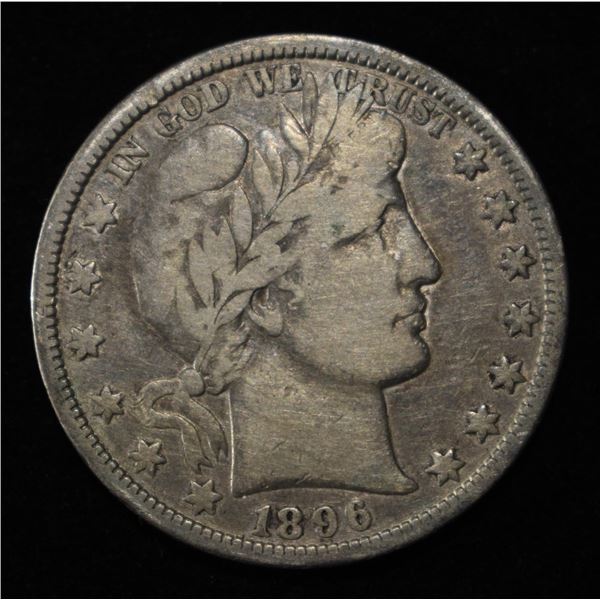 1896-O BARBER HALF DOLLAR F/VF